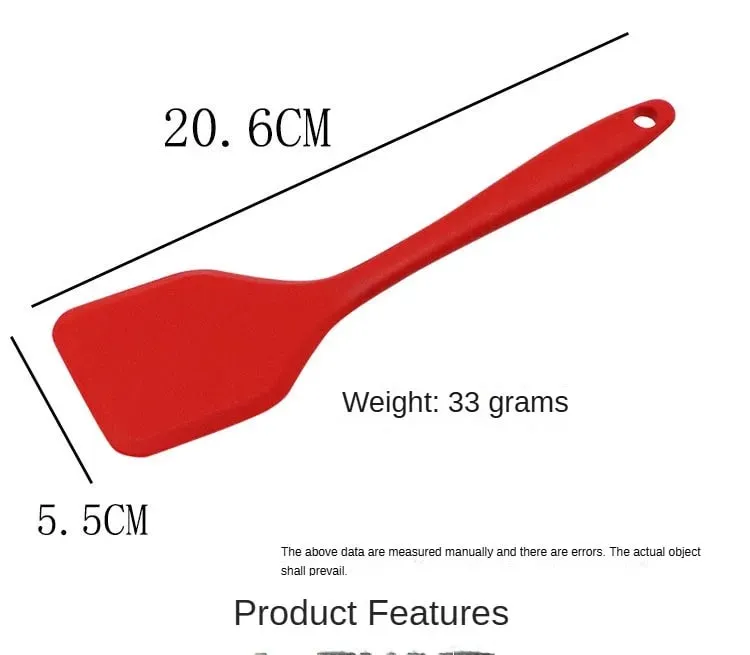 1Pc Silicone Cottura Perdite Spatola Pala Densa Pesce FrittoFrittata Pala Spatola antiaderente Utensili da cucina da cucina — image 9