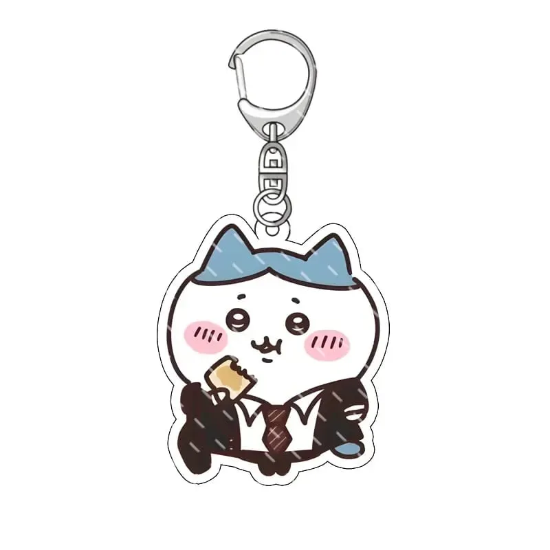 jiyi Pendant Anime Comic Acrylic Peripheral Keychain Hachiware Usagi Cute Pendant Bag Hanging Dekorasyon na Dekorasyon — image 6