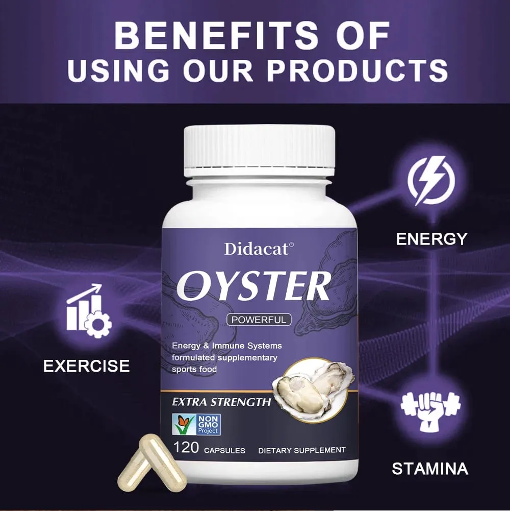 Estratto di ostrica - Supporta la motivazione delle prestazioni atletiche e l'immunità Integratore nutrizionale 120 capsule — image 6