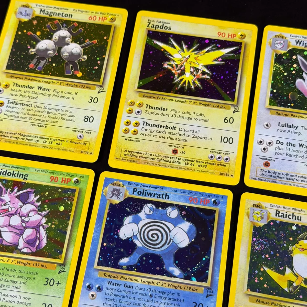 Poket 2000 Set Pangkalan 2 OG Nostalgia Koleksi Hitmonchan Scyther Clefable Pidgeot Mewtwo Proksi Holo Tradisional — image 4