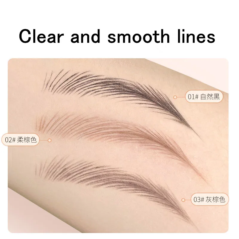Matowy, twardy długopis do brwi Microblading Brows Definer Enhancers Łatwy w aplikacji ołówek Trwała, naturalna, wodoodporna farba do brwi — image 5