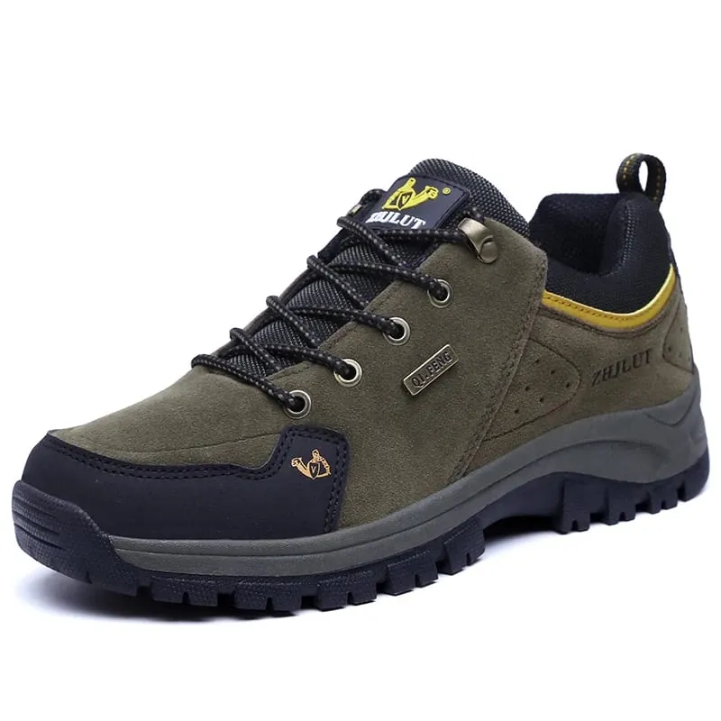 High Quality Outdoor Walking Sneakers Rubber Sole Suede Leather Men Hiking Shoes Durable Leather Climbing Shoes Zapatillas 36-47