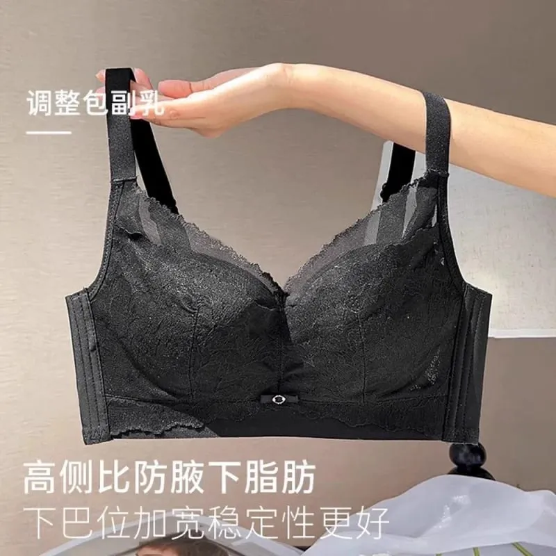 La lingerie da donna per seni grandi riduce al minimo l'aspetto sottile senza fili supporta il seno laterale previene il cedimento e fornisce sollevamento — image 7