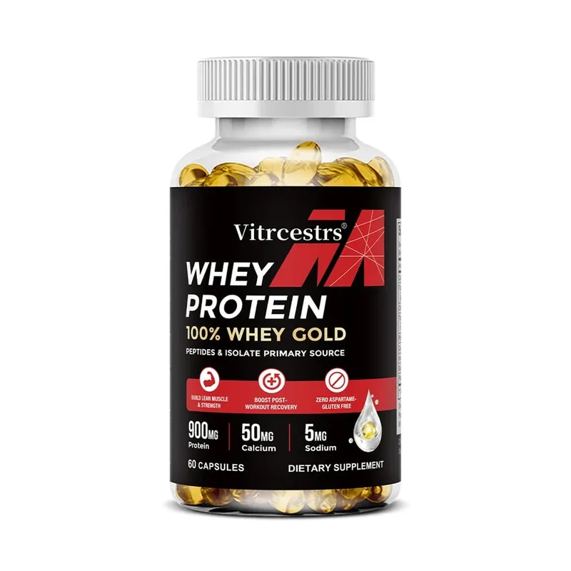 Whey Protein Capsules – High Concentration Promotes Post-workout Recovery Build Abdominal Muscle & Athletic