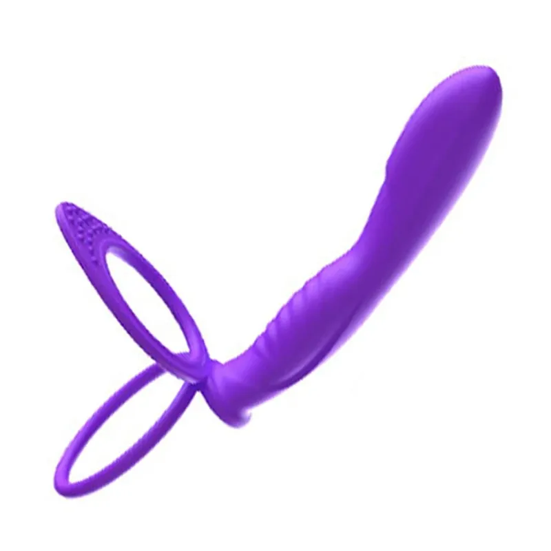 Dvojitá penetrace anální kolík Vibrátor Dildo erekční kroužek anální kolík pro muže Pásek na penis Vaginální kolík Sexuální hračky pro dospělé pro páry — image 8