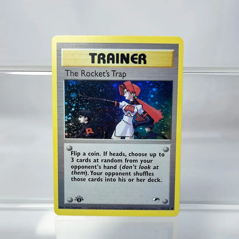 PKM Cards 1st Edition Gym Challenge 1996 Base Set Single Foil Cards Mewtwo Gengar Raichu Game Collection Cards PTCG Proxy Cards — image 23