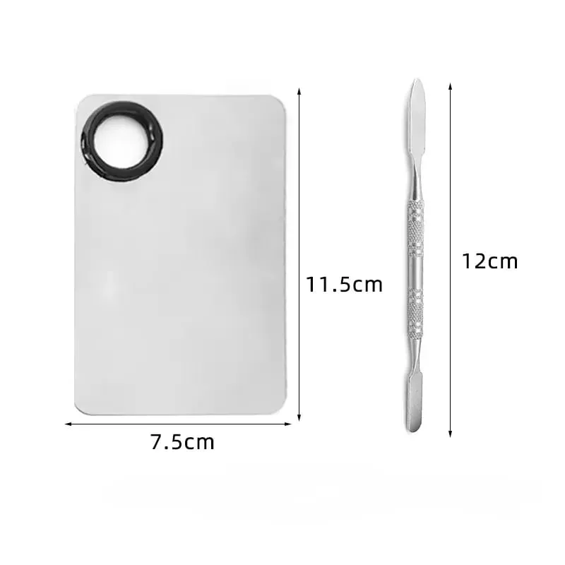 Továbbfejlesztett Crescent Design alapozó smink ecset Ultra vékony, sima felvitel Folyékony maszk Spatula Sminkecsetek Szépségeszközök — image 12