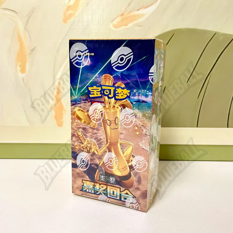 Pokemon asal Scarlet Violet Gem Pack Vol6 Kotak Nipis TCG Collectible Battle Kad Dagangan Hadiah Mainan Versi Cina Ringkas