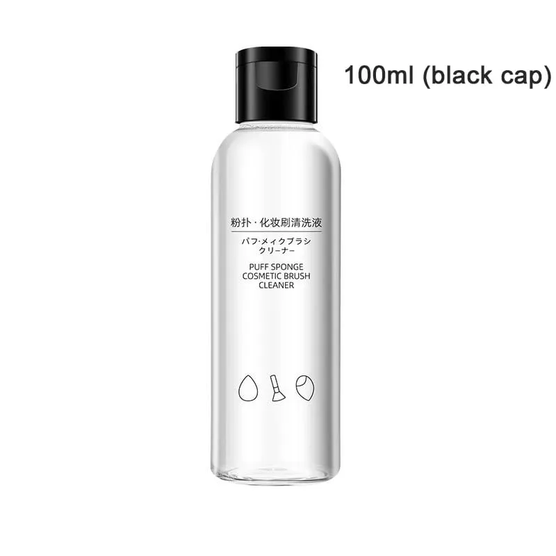 50/80/100ml 메이크업 브러쉬 스폰지 청소 액체 메이크업 계란 스폰지 에어 쿠션 퍼프 메이크업 도구 가벼운 투명 젤 클리너 — image 10