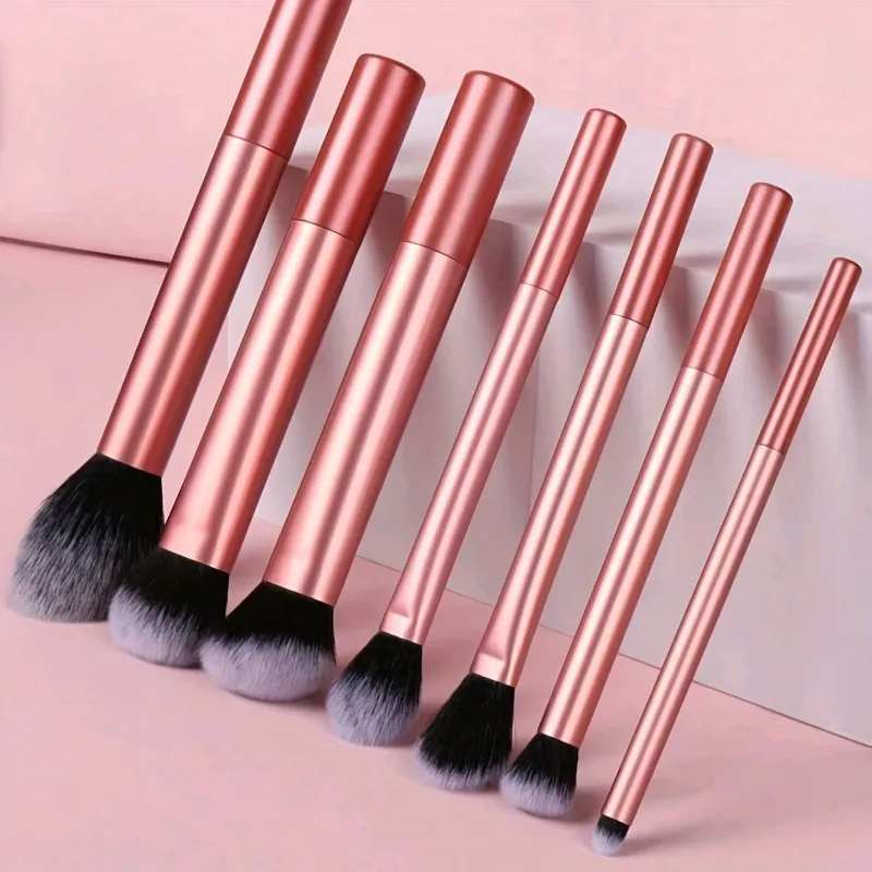 7pcs Set Berus Mekap Pro - Berus Mekap Rambut Sintetik Premium Lembut Berus Memerah Mata Pembayang Mata Alat Solek Kosmetik — image 10