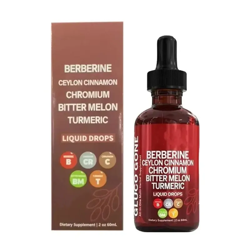 Berberine Cinnamon Droplets 60ml Natural Plant Formula Supports Blood Glucose Metabolism And Cardiovascular Health