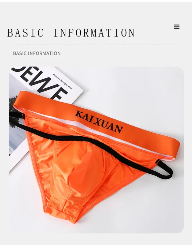 Intimo da uomo moda Mutande in seta di ghiaccio traspirante Slip morbidi e confortevoli — image 10