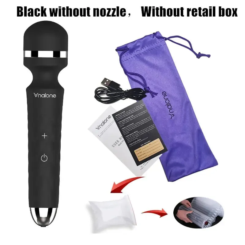 Nalone Rock ที่มีประสิทธิภาพ Clitoris Vibrator ชาร์จ USB Magic Wand AV Vibrator เครื่องนวดผลิตภัณฑ์ทางเพศเพศเร้าอารมณ์ของเล่นสำหรับผู้หญิง — image 9