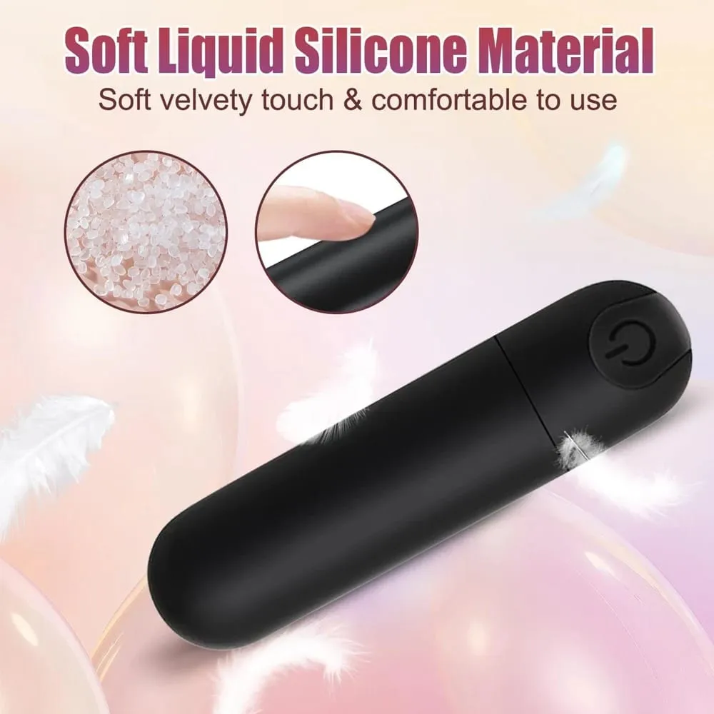 Silikon Peluru Vibrator Puting Wanita Klitoris Stimulator Mini Vagina Anal Pijat Sepenuhnya Tahan Air Dewasa Seks Mainan untuk Wanita — image 3