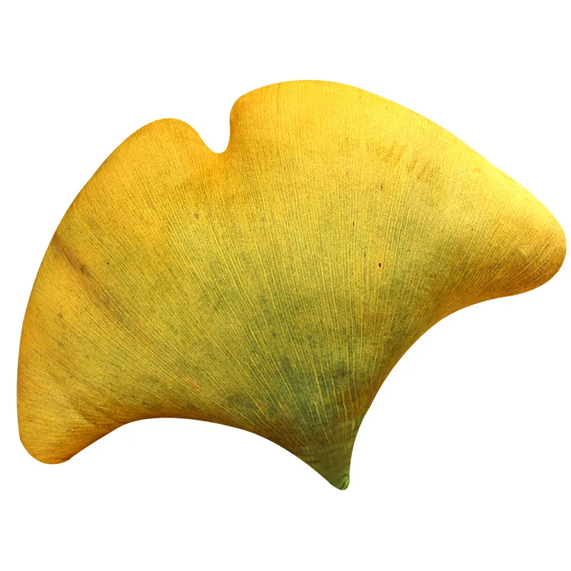 Creative Plant Leaves Plush Toys Maple Leaves Ginkgo Stuffed Dolls Small And Fresh Sofas Cushions Room Decor Exquisite Gifts — image 2