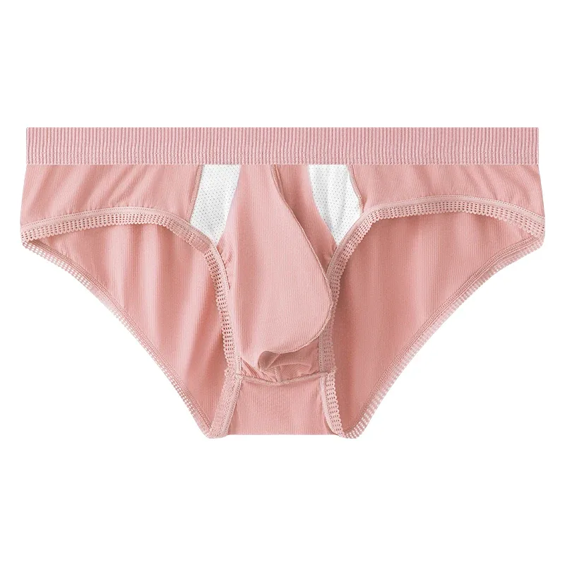 New Arrival Men's Briefs Ice Silk Underwear Seamless Breathable Low Waist Panties Shorts — image 34