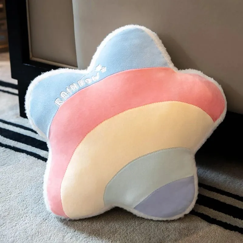 INS HOT Colore della caramella Nuvola Stella Peluche Cuscino Arcobaleno colorato Corona Cuscino Cuscino Divano Decorazione della casa Cuscino di tiro Giocattolo — image 20