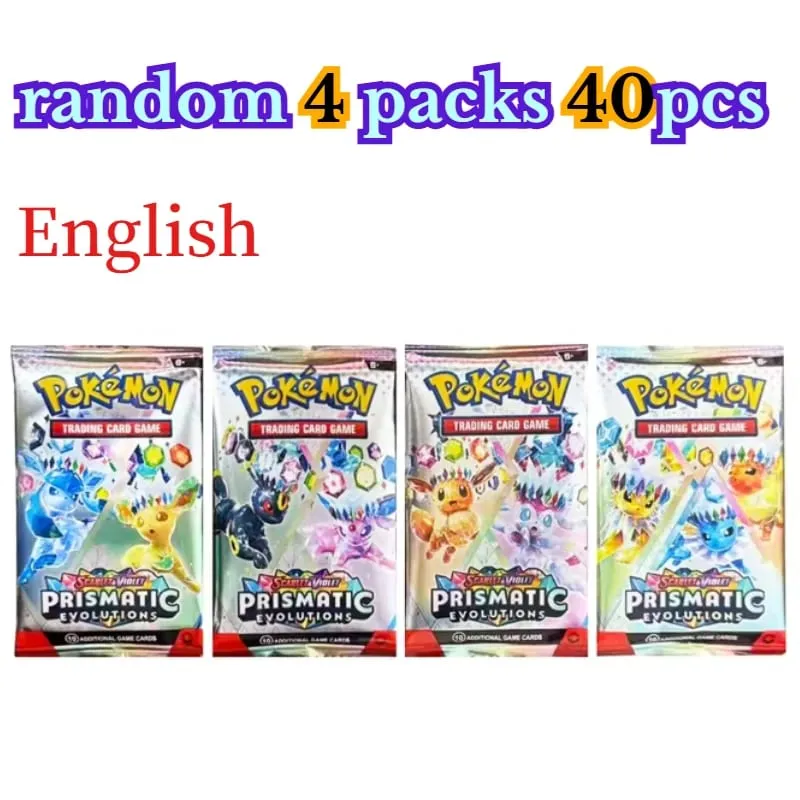 fun 40 Pieces Pokemon Card Pack 4 Sets Sun Moon Violet 151 English Trading Cards Collectible Toys Halloween Gift Fantasy Sci Fi — image 21