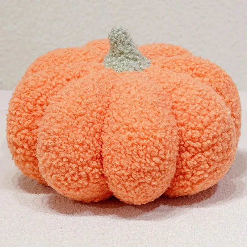Mehrfarbiges Kürbis-Plüschkissen, weich gefülltes Kürbiskissen, Heimdekoration, süßes Plüschtier, Halloween-Geschenk, Nachttischkissen