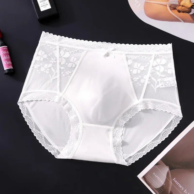 Confezione da 2 slip da uomo in pizzo di raso a vita media, custodia 3D, fiocco in strass, bordo smerlato elastico alto, liscio — image 16