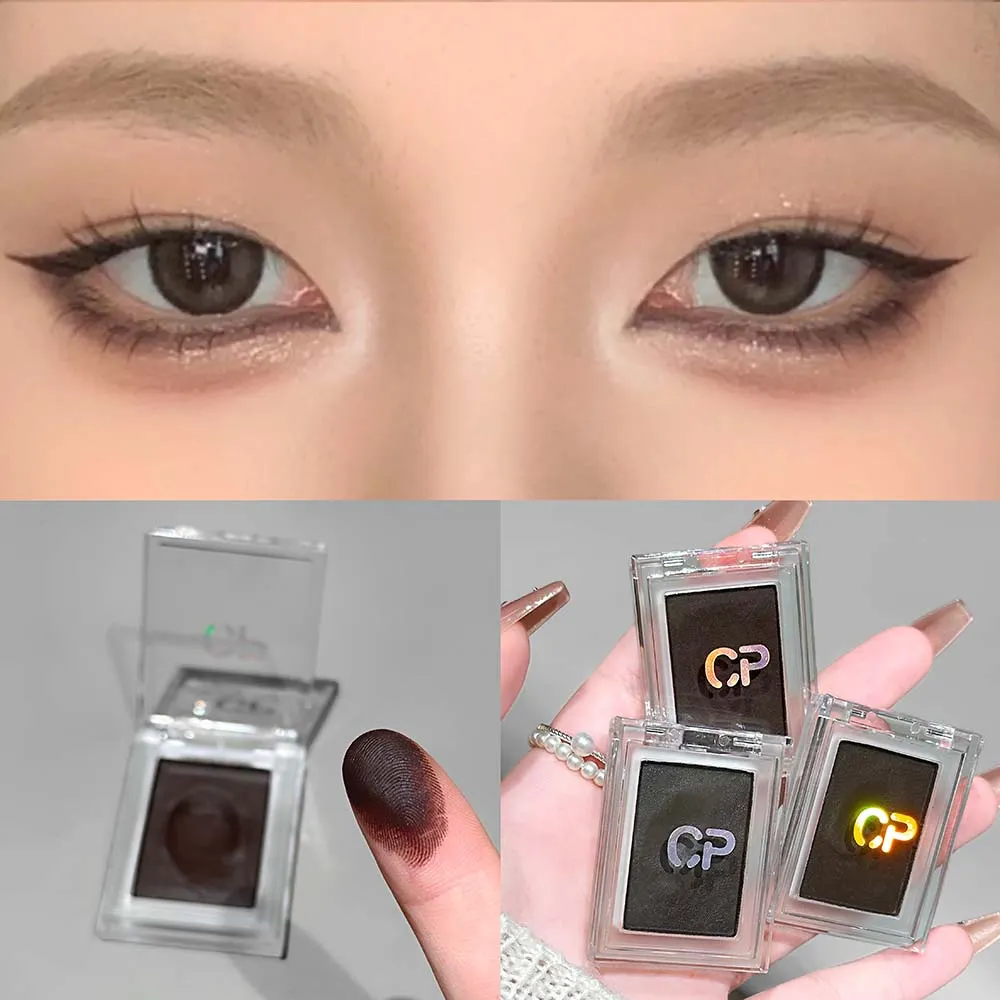 Donkerrood Bruin Monochroom Oogschaduw Crème Aardappelpuree Natuurlijke Veegvaste Niet-uitdrogende Matte Oogschaduw Waterproof Eyeliner