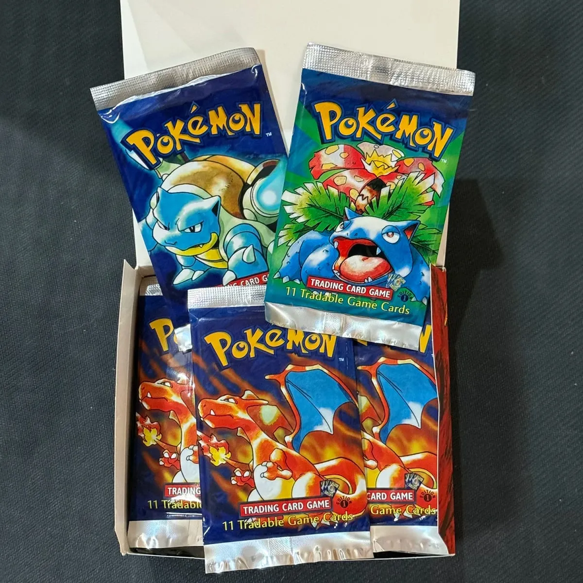 PKM New Base Set Booster Pack 11 karet/balení Charizard/Venusaur/Blastoise PTCG Proxy karty Dárky ke kartám TCG — image 2