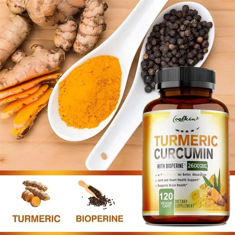 Curcumine de curcuma – Soulage les douleurs articulaires, favorise la croissance osseuse, soutient l'inflammation des articulations, antioxydant et santé digestive. — image 5