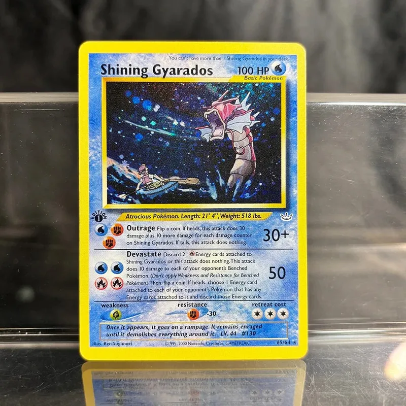 Holographic Game Trading Collection PTCG Proxy karty Charizard Pikachu Mew EX Singl PKM fóliové karty Gengar VMAX Skyridge (SK) — image 10