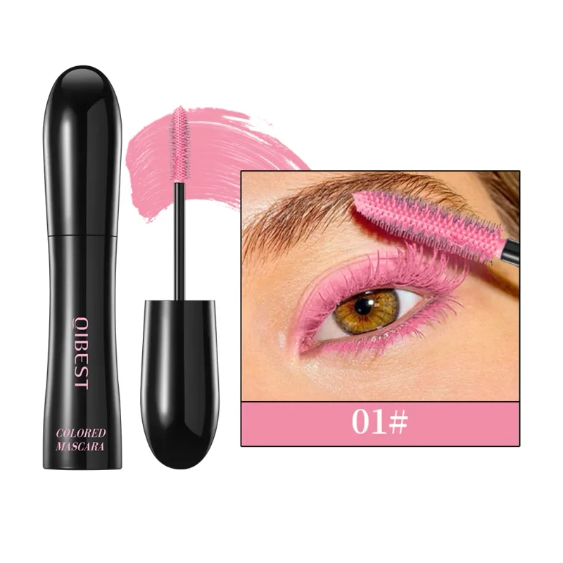 Mascara marrone cioccolato Estensione ciglia curva colorata Impermeabile Asciugatura rapida Allungamento Occhi Ciglia nere Trucco duraturo — image 10