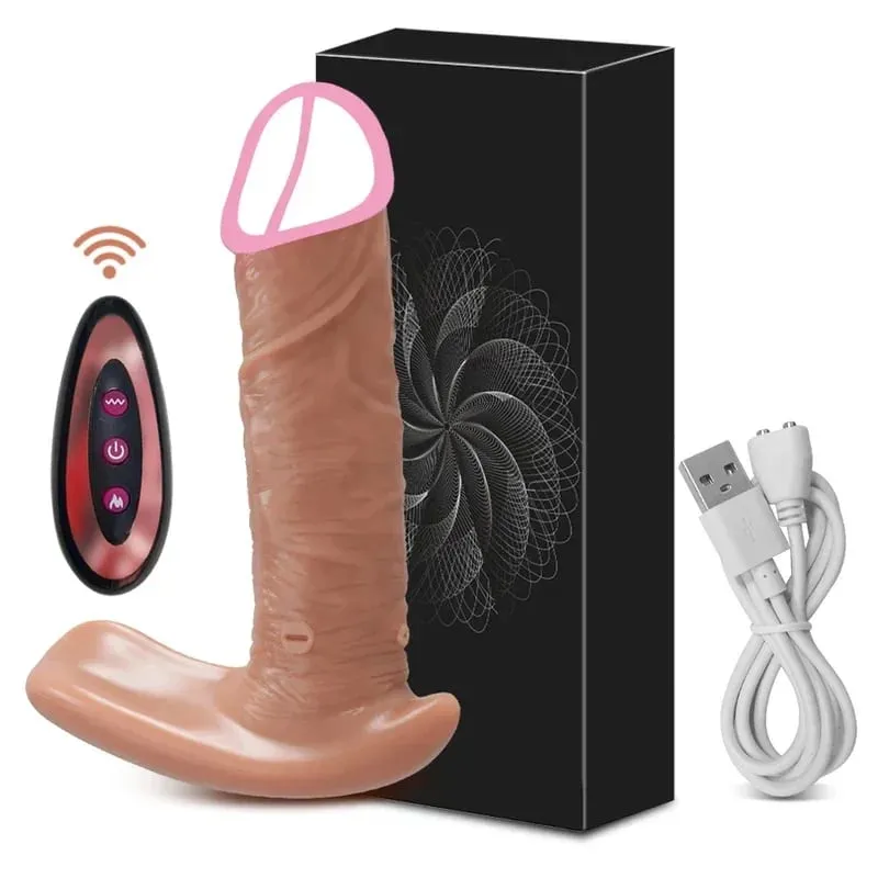 รีโมทคอนโทรล Thrusting Dildo Vibrator จริง Dildos G Spot Anal การสั่นสะเทือนกระตุ้นอวัยวะเพศชายผู้ใหญ่ของเล่นสำหรับผู้หญิง — image 10