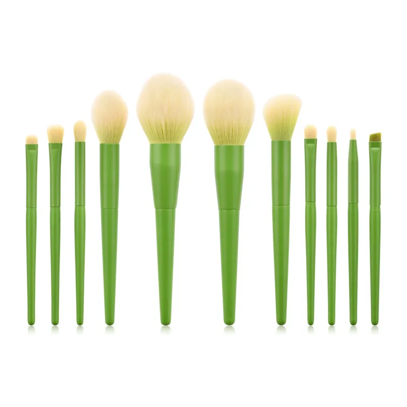 11 pcs Pink Makeup Brushes Set Vegan Eyebrow Eyelash Powder Synthetic Hair Foundation Brush Make Up Tools For Women — image 10
