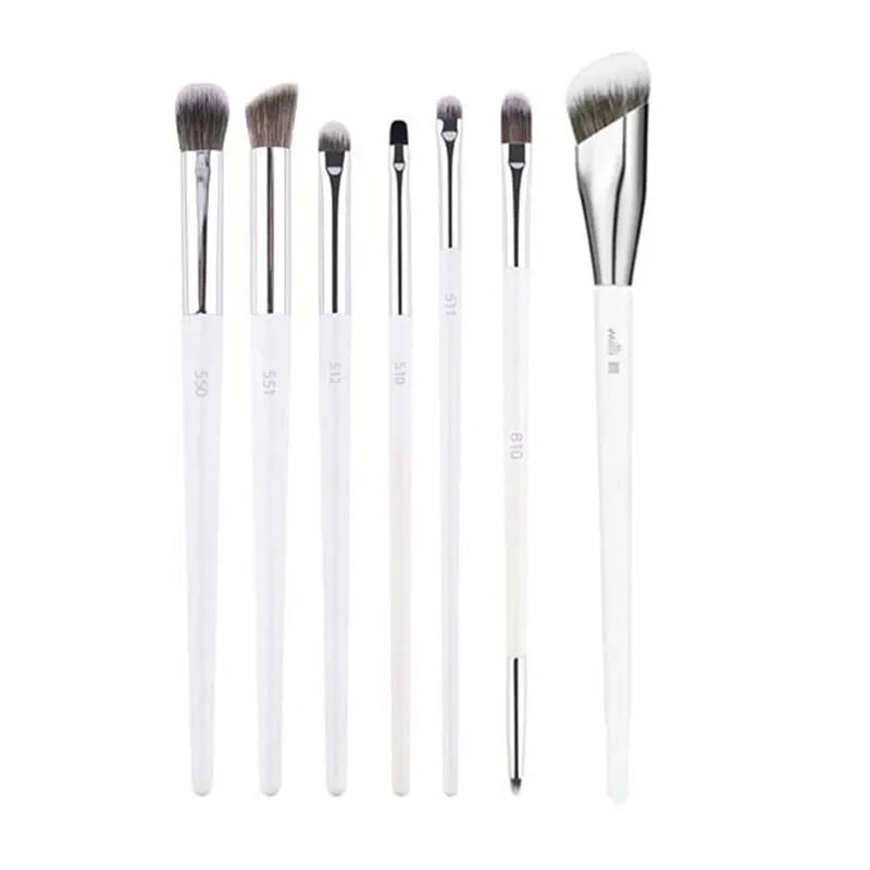 1pc Weiß Pulver Make-Up Pinsel 3D Flüssige Foundation Basis Make-up Pinsel Lidschatten blending Detail Gesicht Auge Concealer schönheit werkzeug — image 13