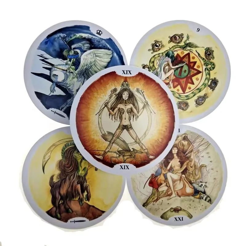 Cartes de Tarot cercle de vie, nouveau Style, plate-forme de guidage PDF, divertissement de Divination, jeu de société, vente en gros, 78 pièces — image 4