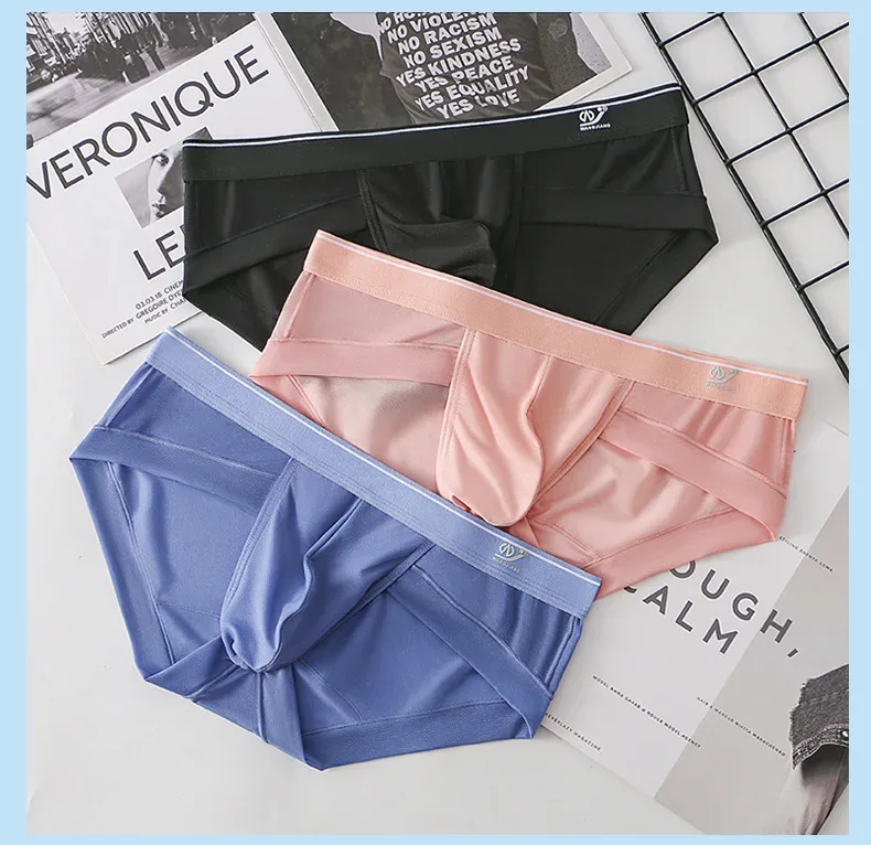 Herren-Slip, atmungsaktiv, 3D-Beutel, leicht, Herren-Bikini-Unterwäsche, weich, transparent, bequem, schnell trocknend, dehnbar, dreieckig für den Sommer — image 18