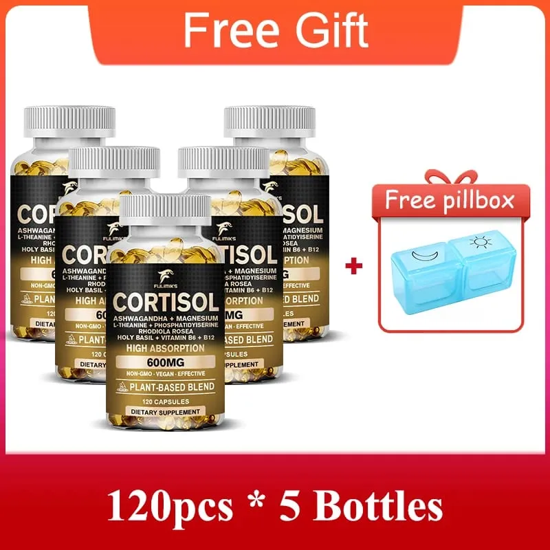 Premium Cortisol Capsules with Ashwagandha Rhodiola Support Cortisol Reducer Relaxation Maintain Calm Weight Loss & Adrenal — image 6