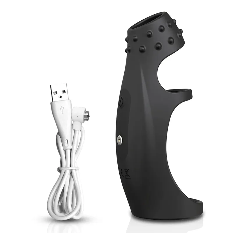 Vibrierende Penishülle, Penisring, Penis-Extender für G-Punkt, Klitoris, Vibrator, Stimulation, erwachsenes Sexspielzeug für Männer, Verzögerung der Ejakulation