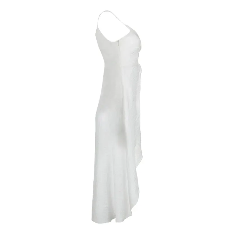 Xingqing y2k Camisole TOP เสื้อผ้าผู้หญิงสีทึบ V คอสปาเก็ตตี้สายคล้องคอ Slit ด้านหน้า T เสื้อถัง 2000s streetwear — image 10