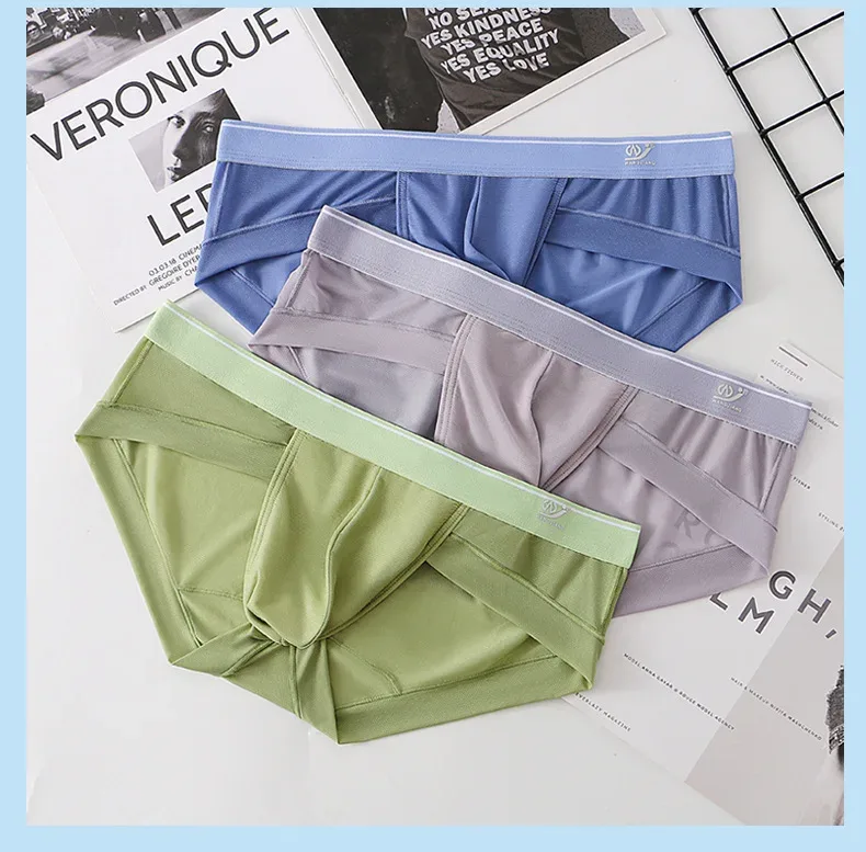 Herren-Slip, atmungsaktiv, 3D-Beutel, leicht, Herren-Bikini-Unterwäsche, weich, transparent, bequem, schnell trocknend, dehnbar, dreieckig für den Sommer — image 17