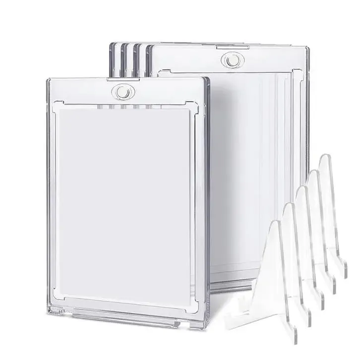 35PT Magnetkartenhalter-Set, Vitrine, passend für YuGiOh Pokmon Spiel, Sport, Sammelkarten, Hüllen aus hartem Acryl, Schutzspielzeug — image 1