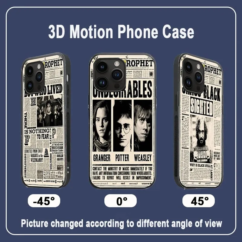 Anime 3D Lenticular Phone Case til iPhone SAMSUNG Xiaomi/Redmi ect. Creative Phone Cover Børn Børn Fødselsdagsgave