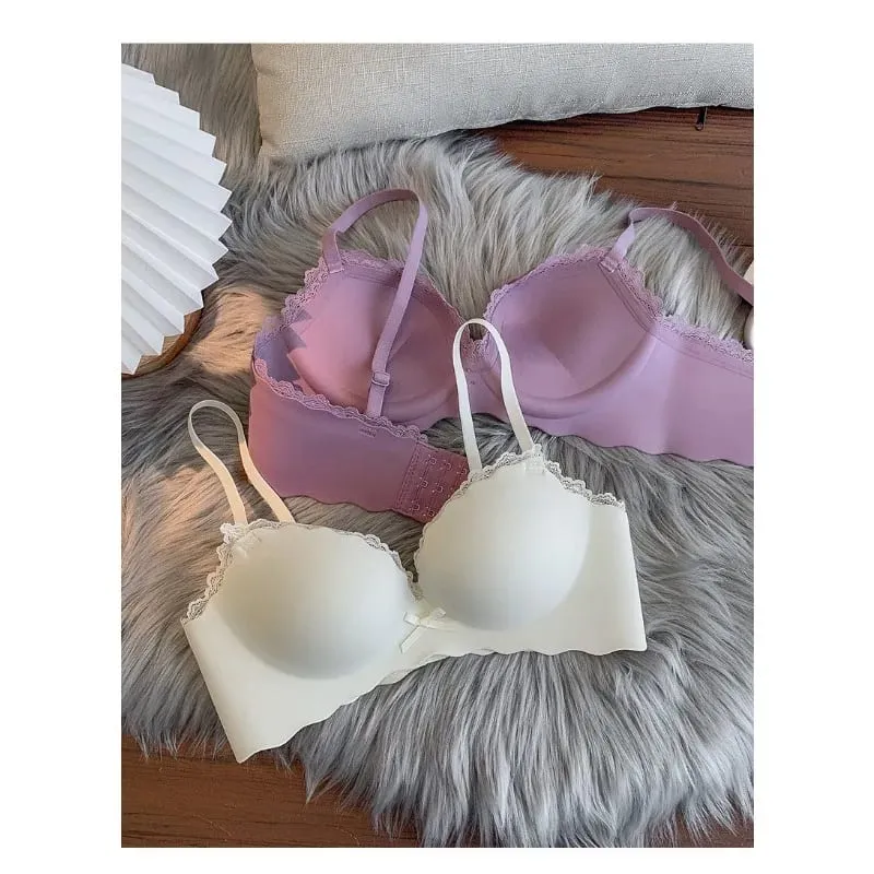 Set reggiseno push up da donna di vendita caldo Set di lingerie comfort anti-cedimento con supporto wireless senza soluzione di continuità S-XLAB per l'uso quotidiano delle giovani donne — image 2