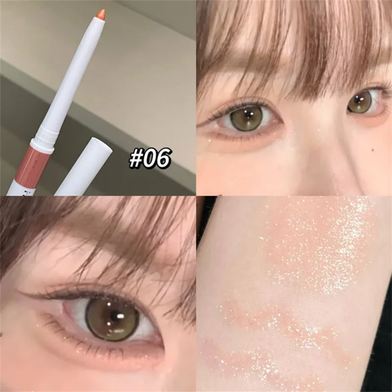 Double-ended Ultra-fine GEL ดินสออายไลเนอร์สีชมพูสีน้ำตาลภายใต้ปากกาเน้นข้อความกันน้ำ Matte Aegyosal โกหก Silkworm Eye Makeup — image 8