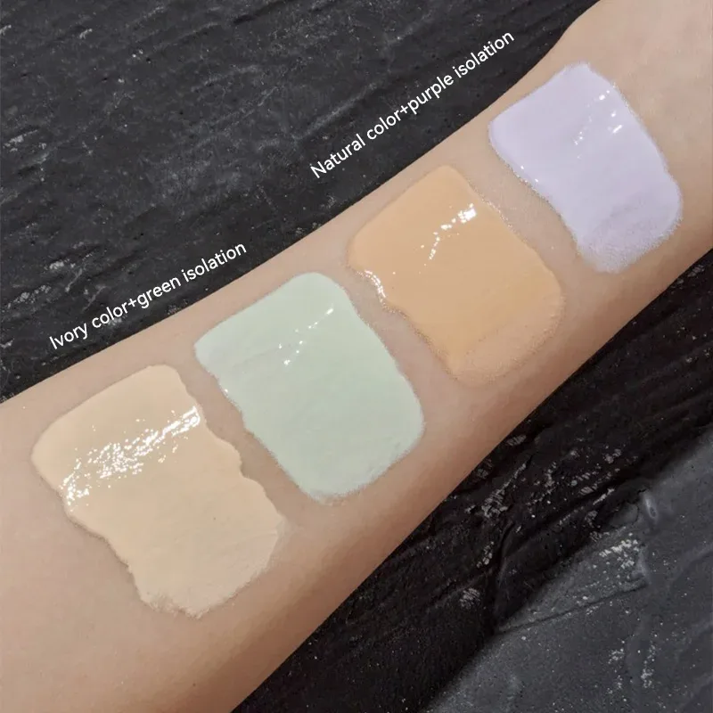 Base at makeup set 4-piece combo pack concealer foundation primer loose powder light makeup para sa natural na hitsura — image 7