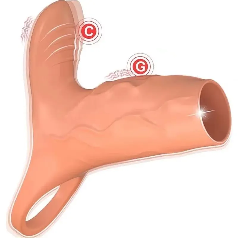 Titreşimli Penis Kollu 10 Modları Horoz Halka G Noktası Teşvik Vibratör Erkekler için Seks Oyuncakları Penis Gecikme Boşalma Ereksiyon Eğitmen 18 — image 1