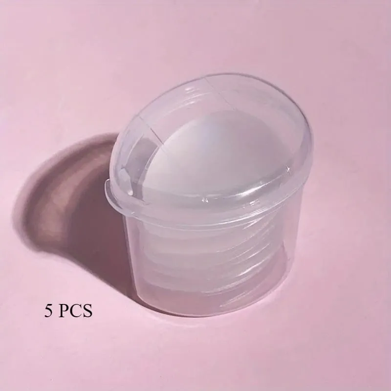Paquet de 1/5 Mini bouts de doigts en Silicone-pinceaux de maquillage réutilisables sans parfum pour fond de teint correcteur et poudre