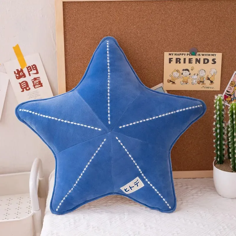 ZU Under Sea Theme Comel Shell Starfish Plush Bantal Sea Star Mainan Sumbat Lembut Kawaii Pink Hiasan Pesta Bilik