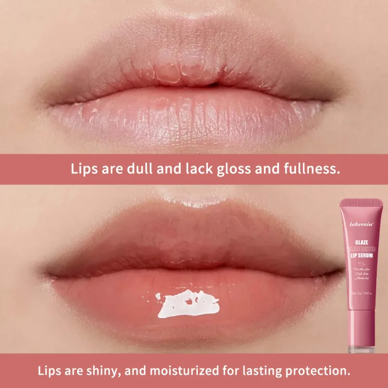 Siero per labbra colorato Smalto Idratante Alta brillantezza Colore duraturo Idratante Cura delle labbra Dewy Peachy Trattamento labbra non appiccicoso Trucco morbido — image 5