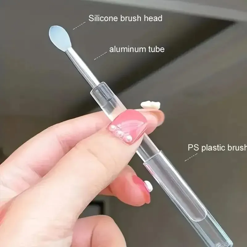 1/3PCS แบบพกพาซิลิโคนแปรงลิปสติก Soft Multifunctional Lip Balm Applicator ลิปสติก Lipgloss แปรงแต่งหน้า — image 6