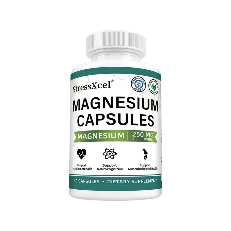 Magnesium Glycinate Capsules with Zinc Vitamin D3 & B6 Support Sleep Quality Mood Nerve Muscle Bone Heart & Immune Health