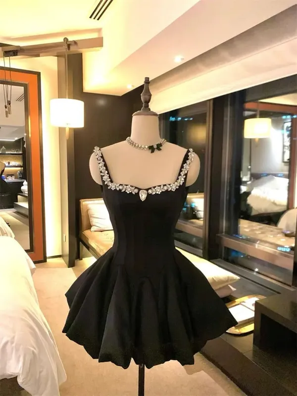 Sommer Neue Vintage Elegante Frau Kleid Liebsten Bogen Patchwork Hohe Taille Puffy Mini Kleid Weibliche Französisch Chic Sexy Outfits 2025 — image 10